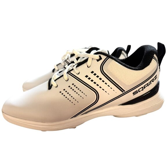 Sqairz Men's White Baseball‎ Cleat Shoes Size 14 NWOB - Picture 2 of 11